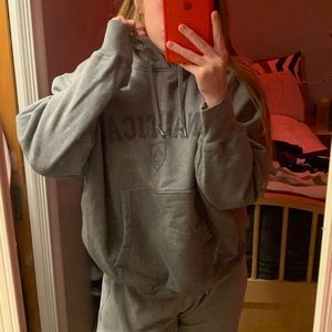 Nautica grey hoodie